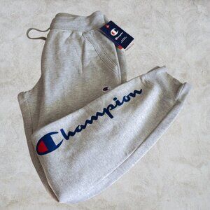 Champion NWT Womens Unisex Power Blend Light Gray Joggers